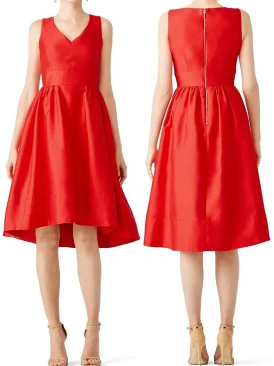 kate spade Dresses & Skirts - Kate Spade New York Red Heridage Silk Dress Party Wedding Prom Sz 8